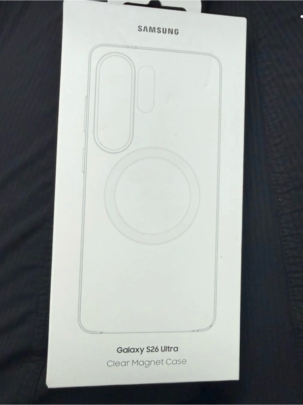 Samsung Galaxy S26 Ultra Clear Magnetic Case - Transparent White Packaging